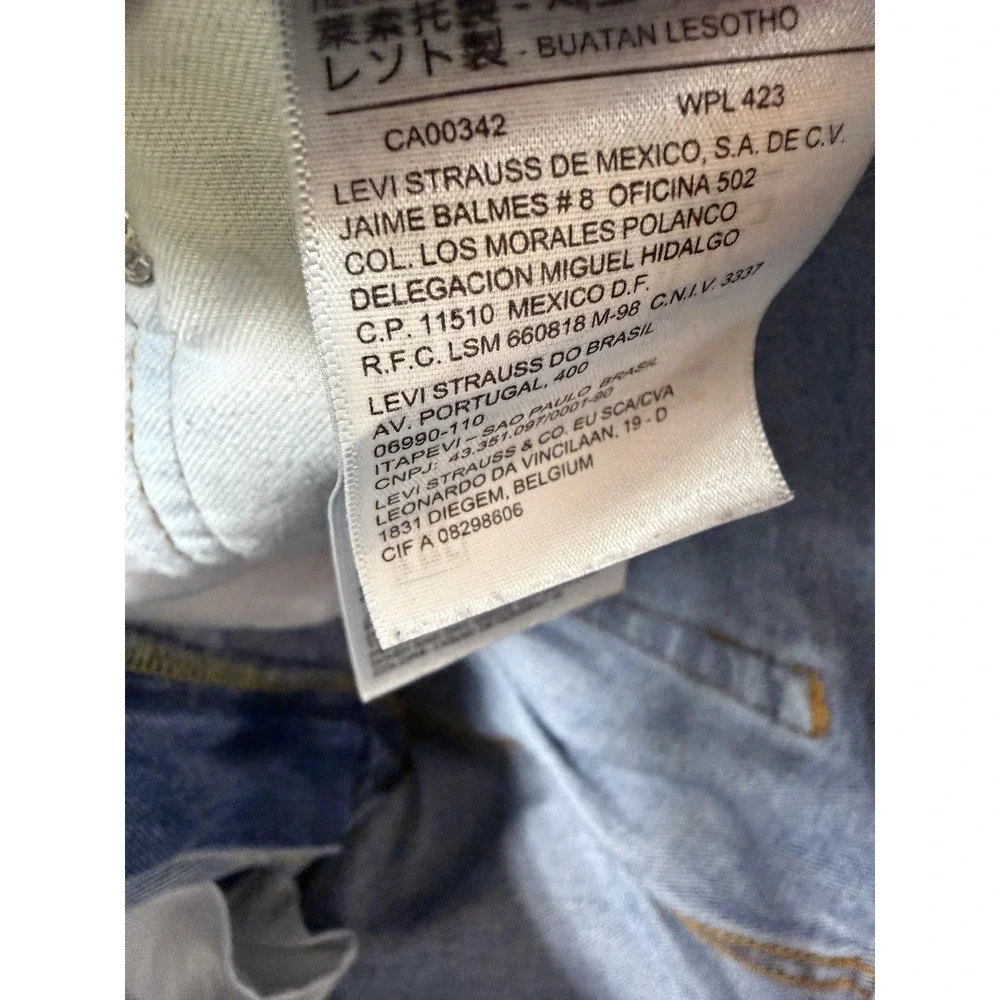 Levis 550 Jeans Men's 34x34 Fits 32x32 Blue Denim Straight Leg 100%Cotton